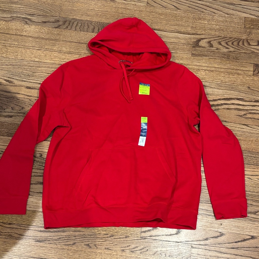 NWT tek gear Red Hoodie Sweatshirt XXL